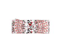 WHJSSF Ukrainian Embroidery Style Rose Prints Baby Bow Headband - Soft & Stretchy Newborn Accessory for Photo Shoot, Cute Hairpiece for Little Girls