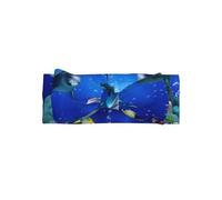 WHJSSF Underwater world fish dolphi Prints Baby Bow Headband - Soft & Stretchy Newborn Throw for Cute Photo Shoots & Baby Showers