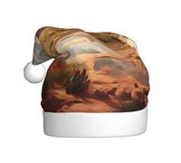 WHJSSF Utah desert wonders Picture Christmas Hat for Adult Soft and Fluffy Brim, Lightweight Comfort