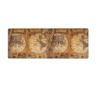 WHJSSF Vintage Old World Map Prints Mouse Pad 12x31.5in