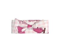 WHJSSF Vintage pink sewing machine Prints Baby Bow Headband - Soft & Stretchy Newborn Throw for Cute Photo Shoots & Baby Showers