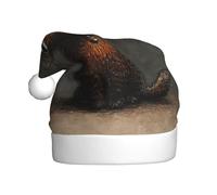 WHJSSF Waiting Kittens Picture Christmas Hat for Adult Making It a Fun and Durable Gift for Men and Women