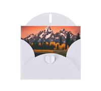 WHJSSF White Greeting Card grand teton national park Printed Perfect for Valentine's Day, Wedding Anniversary & Party Invitations