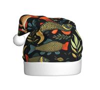WHJSSF wild animal hunting fish Printing Christmas Hat for Adult quality festive accessory crafted soft, lightweight