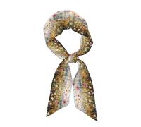WHJSSF Wild blooming meadow flowers Pattern Women's Fashion Scarf, a versatile accessory soft, silky