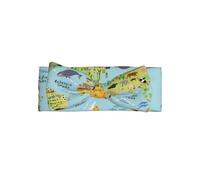 WHJSSF World Map Prints Baby Bow Headband - Soft & Stretchy Newborn Accessory for Photoshoots & Baby Showers - Gentle, Cute & Adorable Headwear for Infants