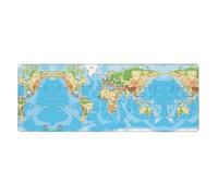 WHJSSF World Map Prints Extended Mouse Pad 12x31.5in