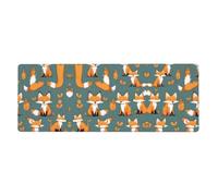 WHJSSF Yellow fox Mouse Pad 12x31.5in Extended Gaming Desk Mat
