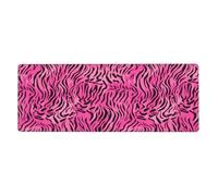 WHJSSF zebra tiger leopard pink Prints Mouse Pad 12x31.5in