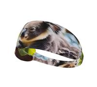 WHJWXC A Little Koala Printing Elastic Exercise Headband Head Tie,Headband for Men and Women,Hair Band for Yoga Fitness