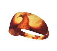 WHJWXC Beautiful Phoenix Printing Elastic Exercise Headband Head Tie,Headband for Men and Women,Hair Band for Yoga Fitness