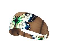 WHJWXC Cute Little Butterfly Pattern Elastic Exercise Headband Head Tie,Headband for Men and Women,Hair Band for Yoga Fitness