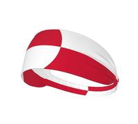 WHJWXC Greenland flag Prints Quality Elastic exercise headband Head Tie,Headband for Men and Women