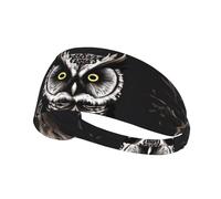 WHJWXC Late Night Owl Printing Elastic Exercise Headband Head Tie,Headband for Men and Women,Hair Band for Yoga Fitness