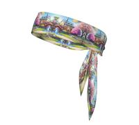 WHJWXC Unicorn Fairy Tale Pattern Headbands,Sports Head Tie,Headband for Men and Women,Hair Band for Yoga Fitness