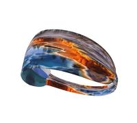 WHJWXC Yellowstone National Park Pattern Elastic Exercise Headband Head Tie,Headband for Men and Women,Hair Band for Yoga Fitness