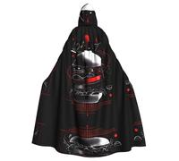WHJWZY An arrow through the heart Printing aldult Halloween Hooded Cloak for men and womenused for parties prom