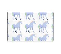WHJWZY Carpet 60 x 39 in - Flannel Area Rug for Living Room, Office, and More Unicorn Silhouette Pattern