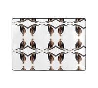 WHJWZY Carpet 80x58 in - Flannel Area Rug for Living Room, Office, and More Eagle on a Branch Printing