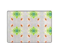 WHJWZY Carpet 80x58 in - Flannel Area Rug for Living Room, Office, and More Flowers Facing The Sun Printing