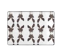 WHJWZY Carpet 80x58 in - Flannel Area Rug for Living Room, Office, and More Flying owl Printing