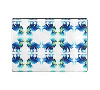 WHJWZY Carpet 80x58 in - Flannel Area Rug for Living Room, Office, and More Pixel Griffin Picture