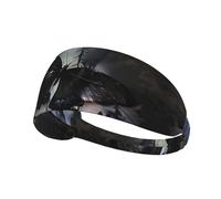 WHJWZY Elastic Exercise Headband - Soft and Breathable Headband for Running, Cycling, Yoga, and More Butterfly Shadow in The Valley Printed