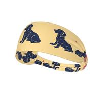 WHJWZY Elastic Exercise Headband - Soft and Breathable Headband for Running, Cycling, Yoga, and More Hand Drawn Dog Sitting Posture Picture