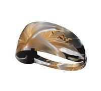 WHJWZY Elastic Exercise Headband - Soft and Breathable Headband for Running, Cycling, Yoga, and More Heavy Lilies in Bloom Printed