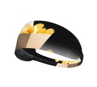WHJWZY Elastic Exercise Headband - Soft and Breathable Headband for Running, Cycling, Yoga, and More Kazi Potato Wish Printed