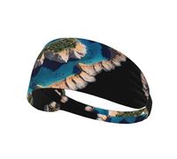 WHJWZY Elastic Exercise Headband - Soft and Breathable Headband for Running, Cycling, Yoga, and More Mediterranean Picture