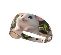 WHJWZY Elastic Exercise Headband - Soft and Breathable Headband for Running, Cycling, Yoga, and More Mother and Child Rats Printed