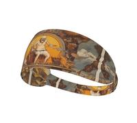 WHJWZY Elastic Exercise Headband - Soft and Breathable Headband for Running, Cycling, Yoga, and More Ship Gang Leader Printed