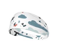 WHJWZY Elastic Exercise Headband - Soft and Breathable Headband for Running, Cycling, Yoga, and More The Cartoon Phenomenon Printed