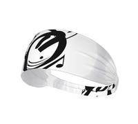 WHJWZY Elastic Exercise Headband - Soft and Breathable Headband for Running, Cycling, Yoga, and More The Dance of Musical Symbols Printed