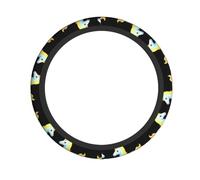 WHJWZY Elastic Steering Wheel Cover - Protects and Decorates Your Car - Suitable for Cars SUVs Trucks Holo Unicorn Glitch Printed