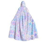WHJWZY holographic dreams Pattern aldult Halloween Hooded Cloak for men and womenused for parties prom