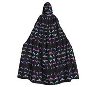 WHJWZY Hummingbird drone Printing aldult Halloween Hooded Cloak for men and womenused for parties prom