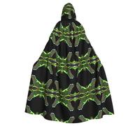 WHJWZY Lizard looking up at the sky Picture aldult Halloween Hooded Cloak for men and womenused for parties prom