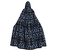 WHJWZY Pixel Pigeon Swarm Picture aldult Halloween Hooded Cloak for men and womenused for parties prom