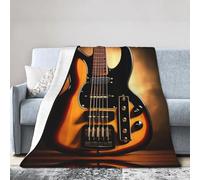 WHJWZY Soft Blanket - Lightweight, Durable, and Soft Blanket for Beds, Sofas, Camping, and Travel Instrumental Guitar Prints