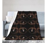 WHJWZY Soft Blanket - Lightweight, Durable, and Soft Blanket for Beds, Sofas, Camping, and Travel Owl Under The Starry Sky Picture