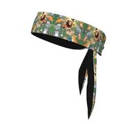 WHJWZY Sports Head Tie - Comfortable and Stylish Headband for Exercise and Sports Activities Enlightenment Animals Printing