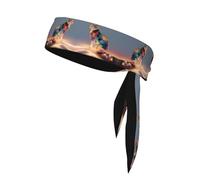 WHJWZY Sports Head Tie - Comfortable and Stylish Headband for Exercise and Sports Activities Ice Crystal Cat Shadow Printing