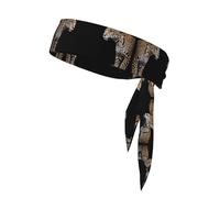 WHJWZY Sports Head Tie - Comfortable and Stylish Headband for Exercise and Sports Activities Jaguar Stripes Printing