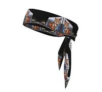 WHJWZY Sports Head Tie - Comfortable and Stylish Headband for Exercise and Sports Activities Kitten Wall Painting Printing