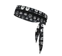 WHJWZY Sports Head Tie - Comfortable and Stylish Headband for Exercise and Sports Activities Six Ink-wash Animals Pattern
