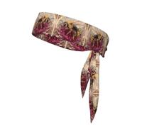 WHJWZY Sports Head Tie - Comfortable and Stylish Headband for Exercise and Sports Activities The King of Bees Pattern