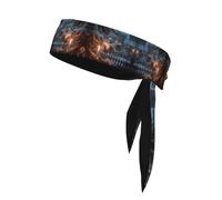 WHJWZY Sports Head Tie - Comfortable and Stylish Headband for Exercise and Sports Activities The Lone Lamp Under The Cedars Printing