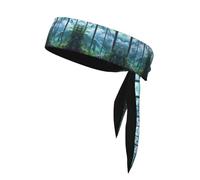 WHJWZY Sports Head Tie - Comfortable and Stylish Headband for Exercise and Sports Activities The View from The Window Printing